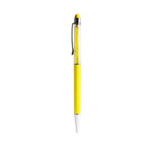 REIKO CRYSTAL STYLUS TOUCH SCREEN WITH INK PEN IN YELLOW (STP05-YL)