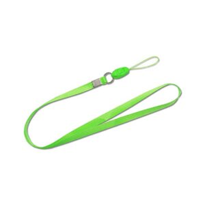 REIKO LONG LANYARD STRAP CLIP IN GREEN