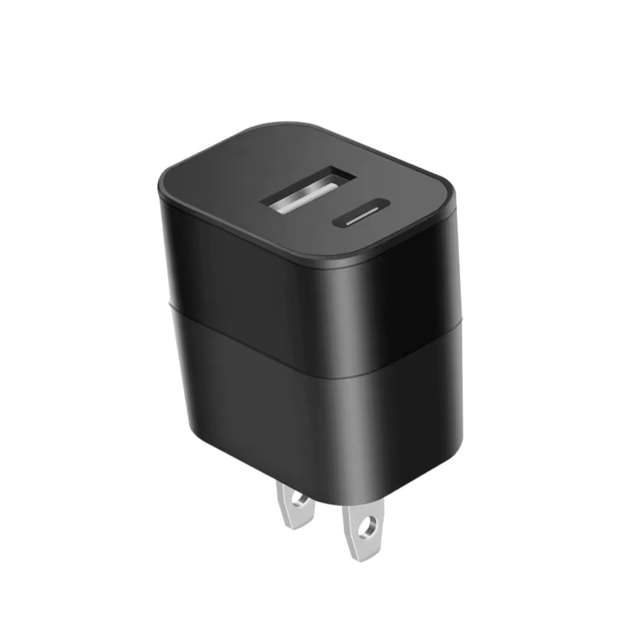 Power Delivery Dual Ports of USB and Type-C Wall Charger/ Power Adapter/ Charging Block In Black (12pcs) SKU:TC72-PD3ABK - Image 2