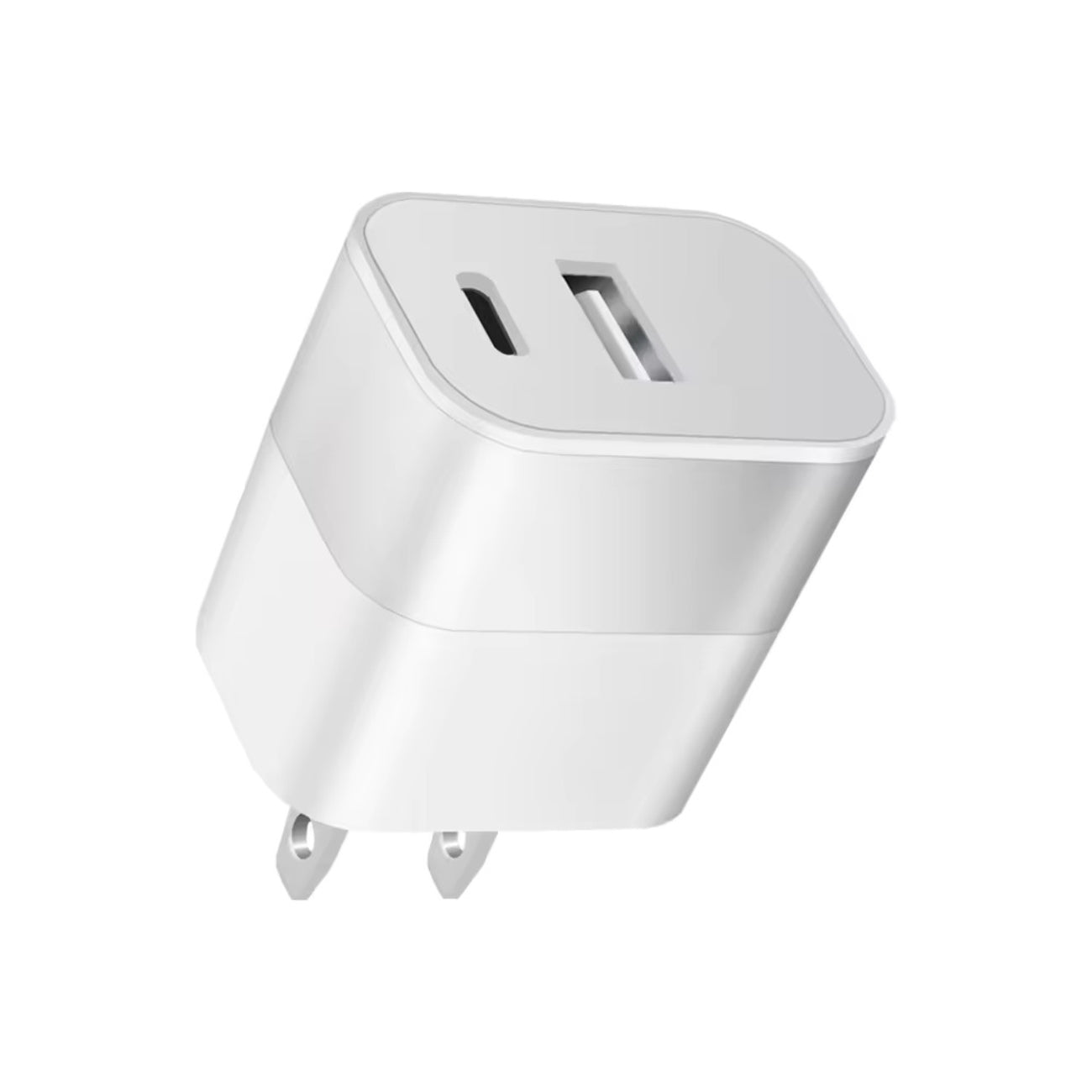 Power Delivery Dual Ports of USB and Type-C Wall Charger/ Power Adapter/ Charging Block In Silver (12pcs)SKU:TC72-PD3ASL - Image 2