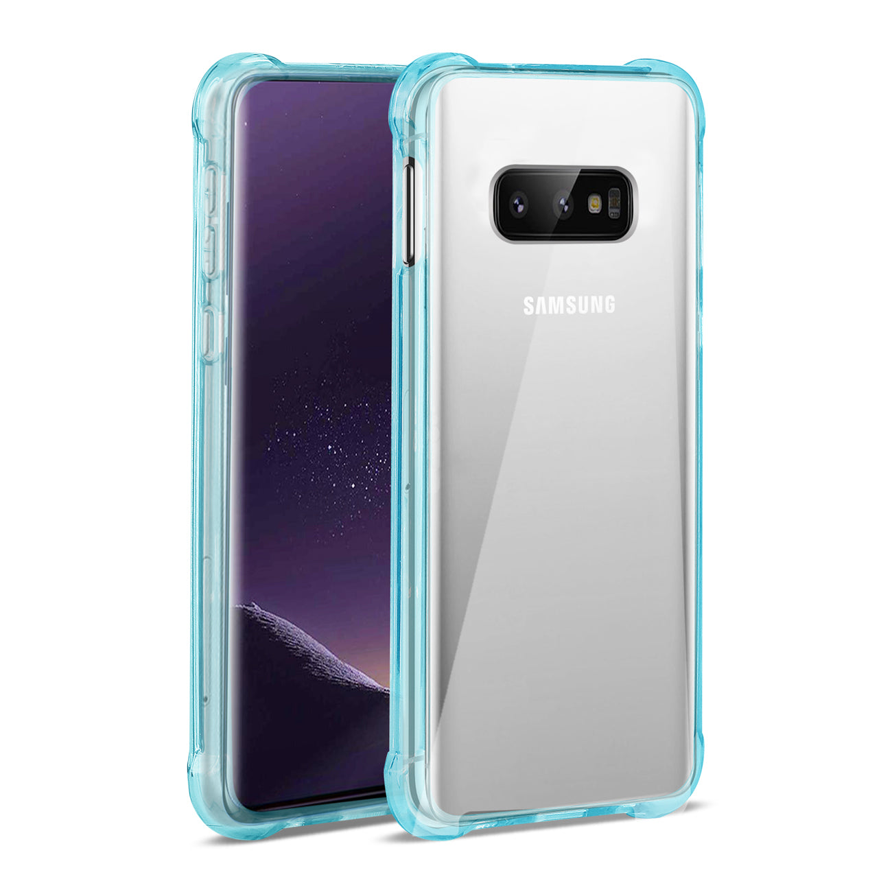 SAMSUNG GALAXY S10 Lite(S10e) Clear Bumper Case With Air Cushion Protection In Clear Navy - Image 2