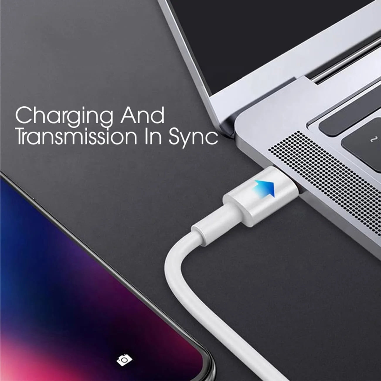 20W PD Dual Ports Travel Wall Charger Adapter Fast Charging with 4FT USB-C To 8-PIN Cable WC2IN1-PD8PWH - Image 3