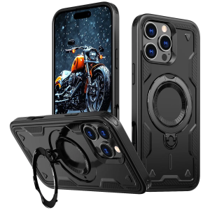 iPhone 16 Pro Magnetic Armor Ring Case