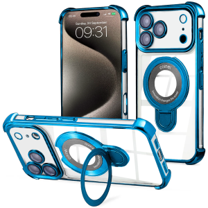 iPhone 18 Pro/17 Pro Magnetic Shiny Ring Case